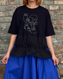 Bluza broderie 4Faces - (negru)