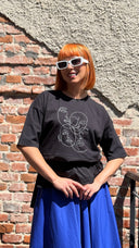Bluza broderie 4Faces - (negru)