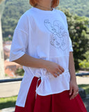 Bluza broderie 4Faces - (alb)