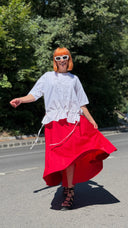 Bluza broderie 4Faces - (alb)