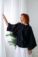 Bluza origami cu maneca 3/4