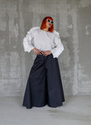 Fusta pantalon, foarte ampla si larga